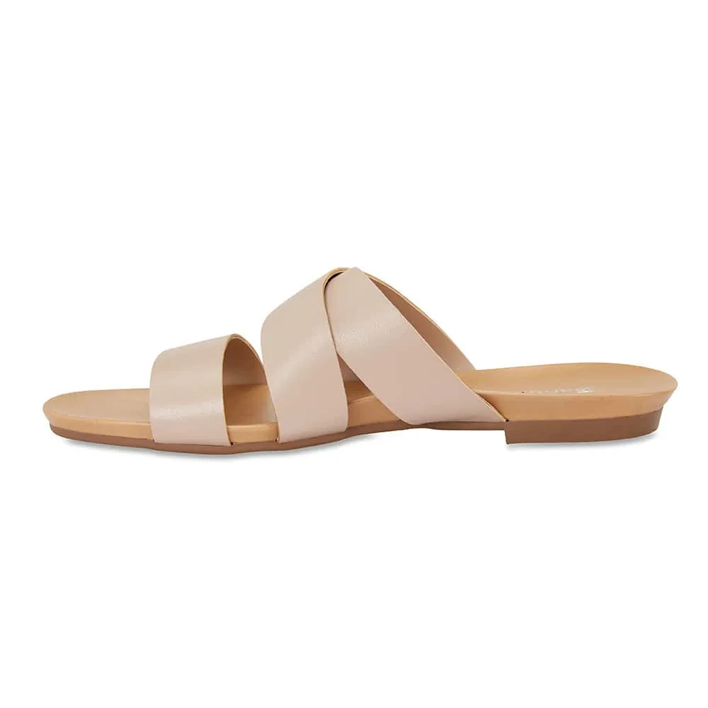 Milson Slide in Nude Leather