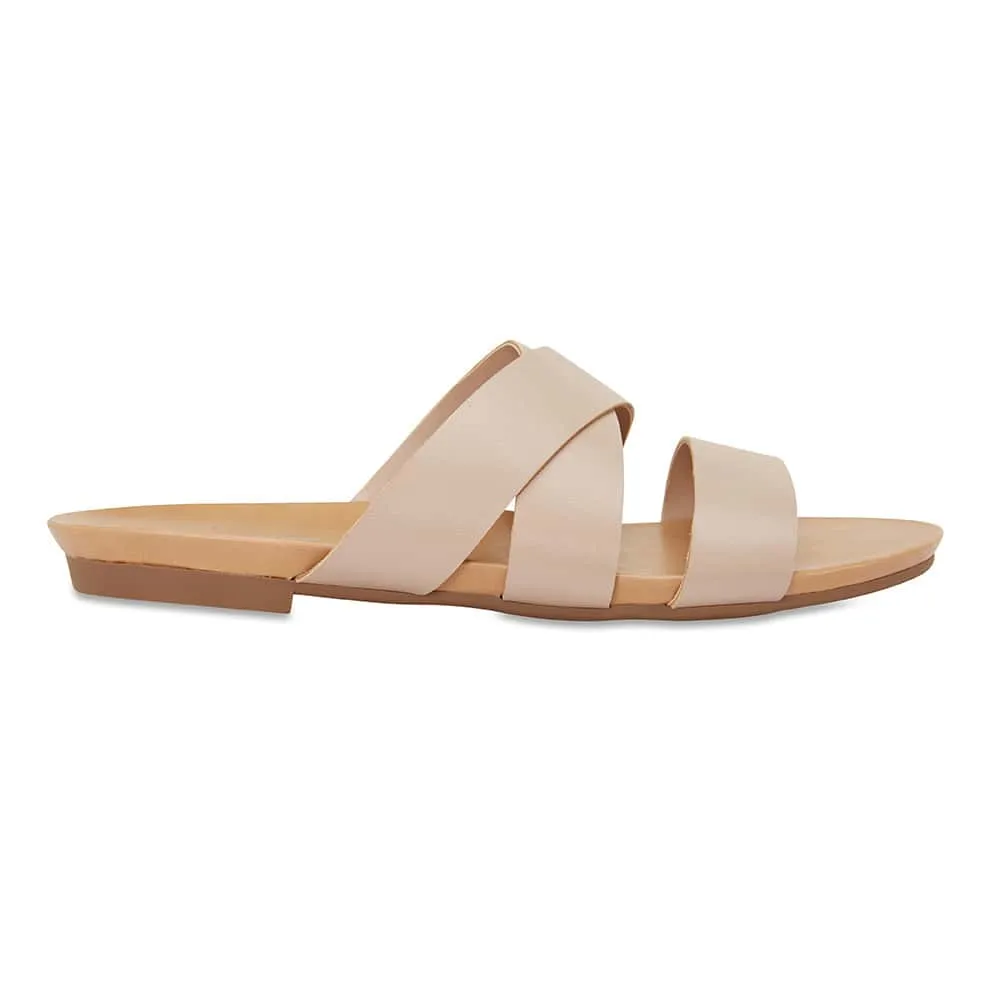 Milson Slide in Nude Leather