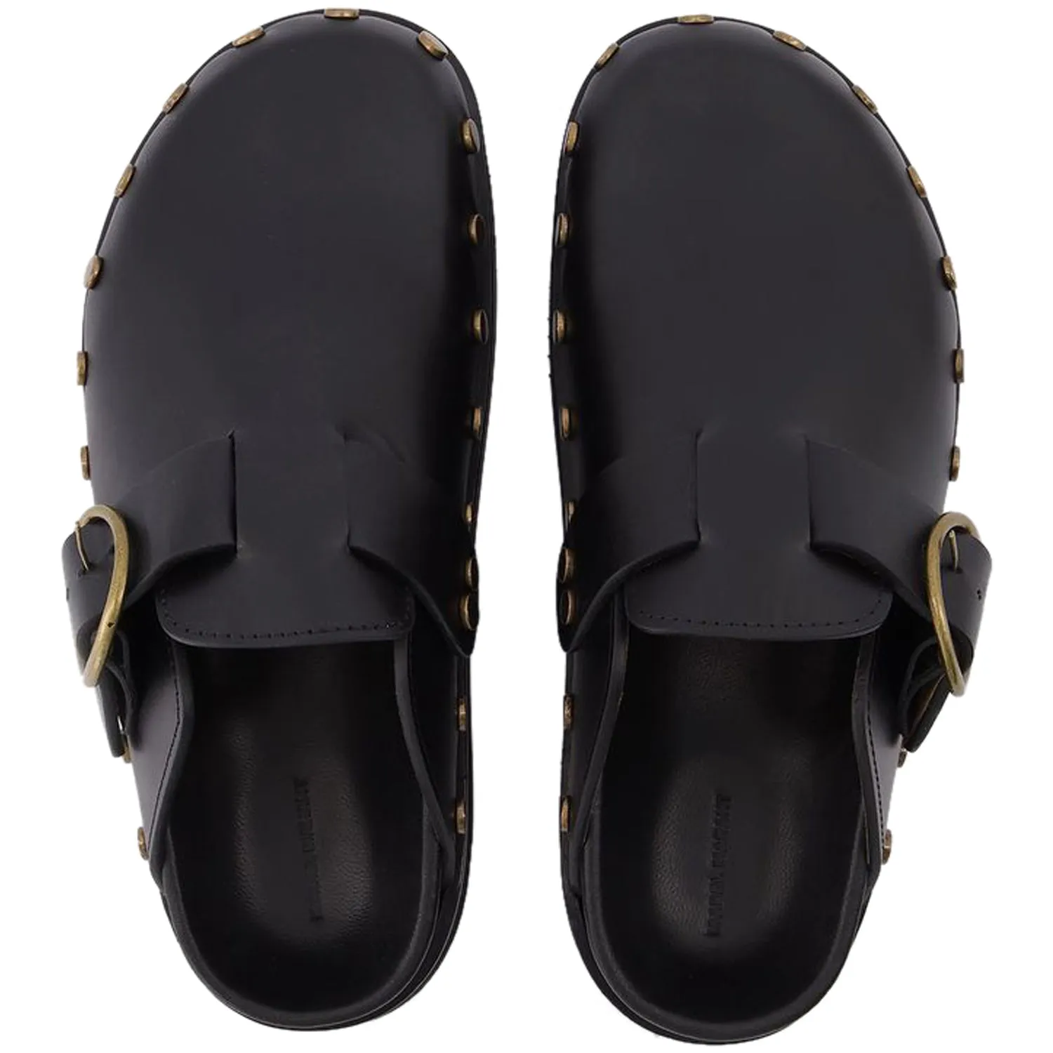 Mirst Flats in Black Leather
