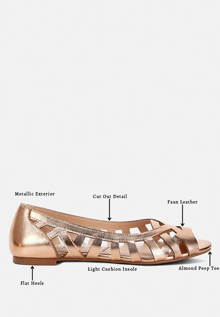 moira woven peep toe flats