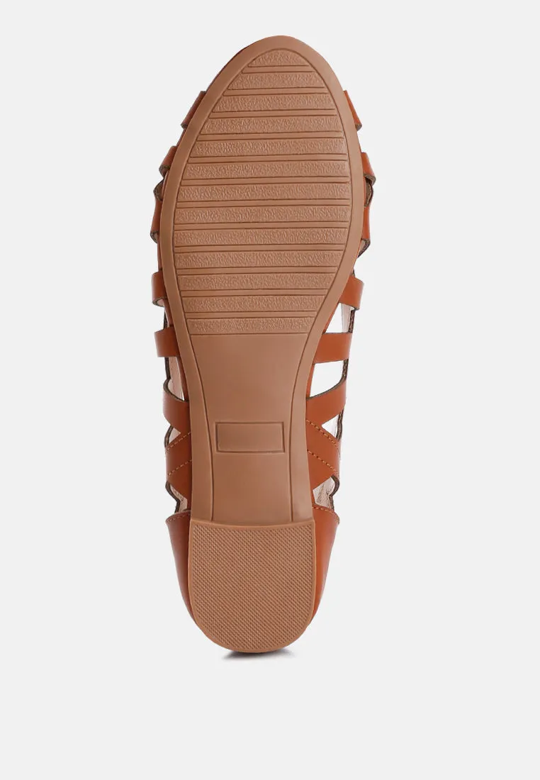 moira woven peep toe flats