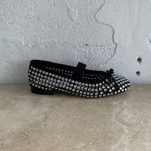 Mollini Beriza Black Silver Jewelled - LAST PAIR size 37