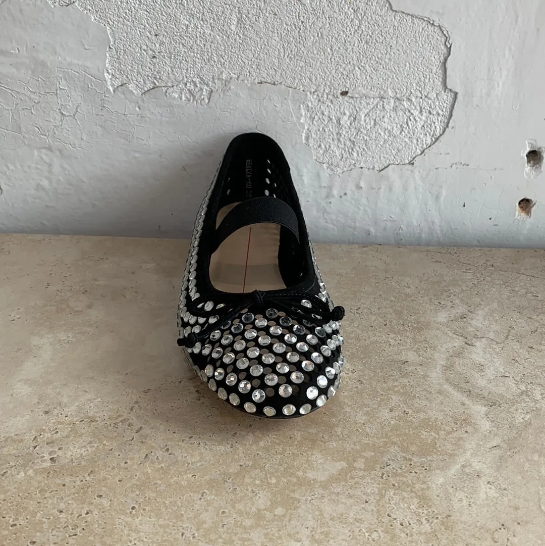 Mollini Beriza Black Silver Jewelled - LAST PAIR size 37