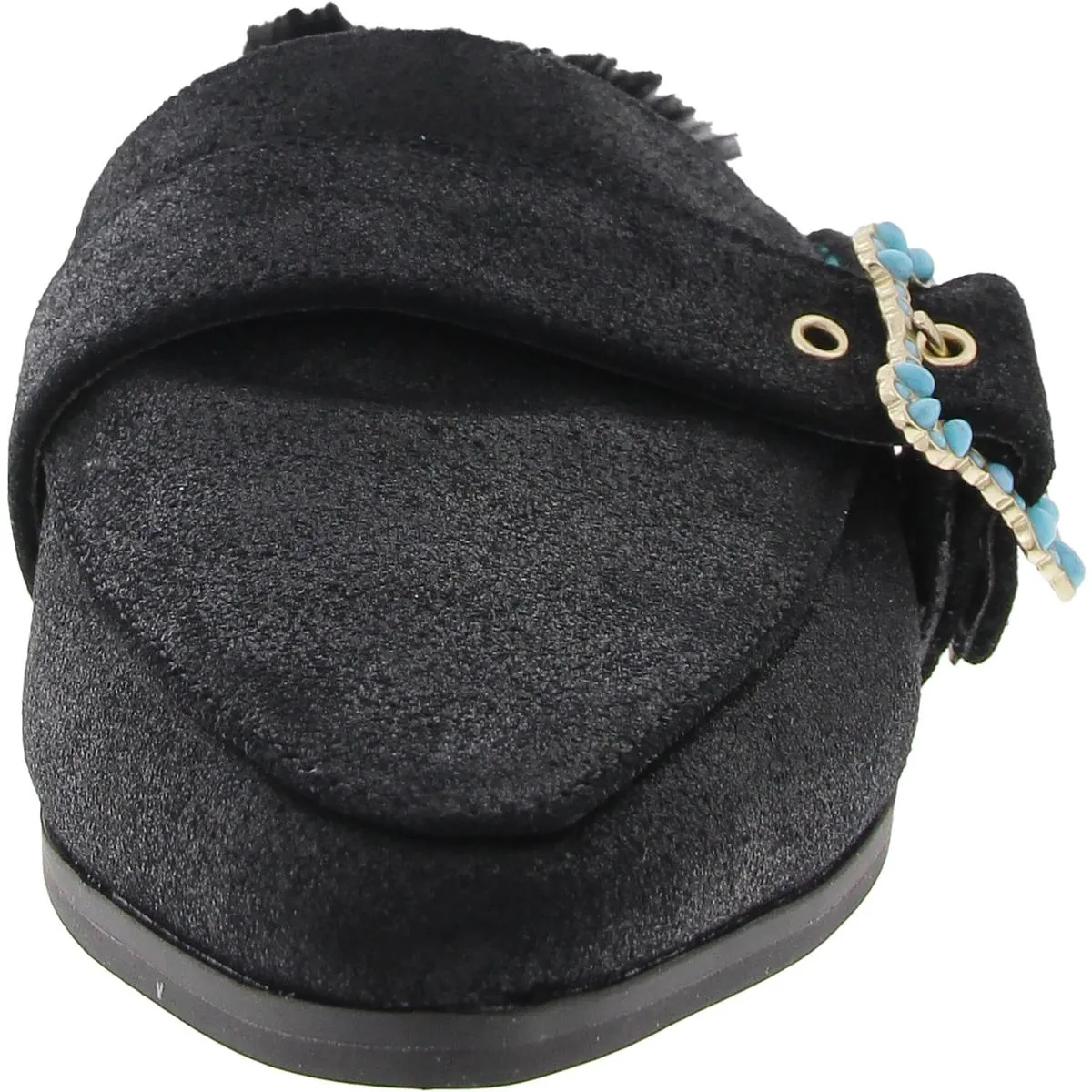 Mr. Carl Womens Faux Fur Leather Loafers