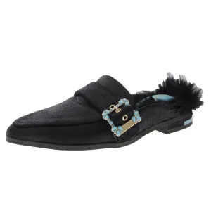 Mr. Carl Womens Faux Fur Leather Loafers