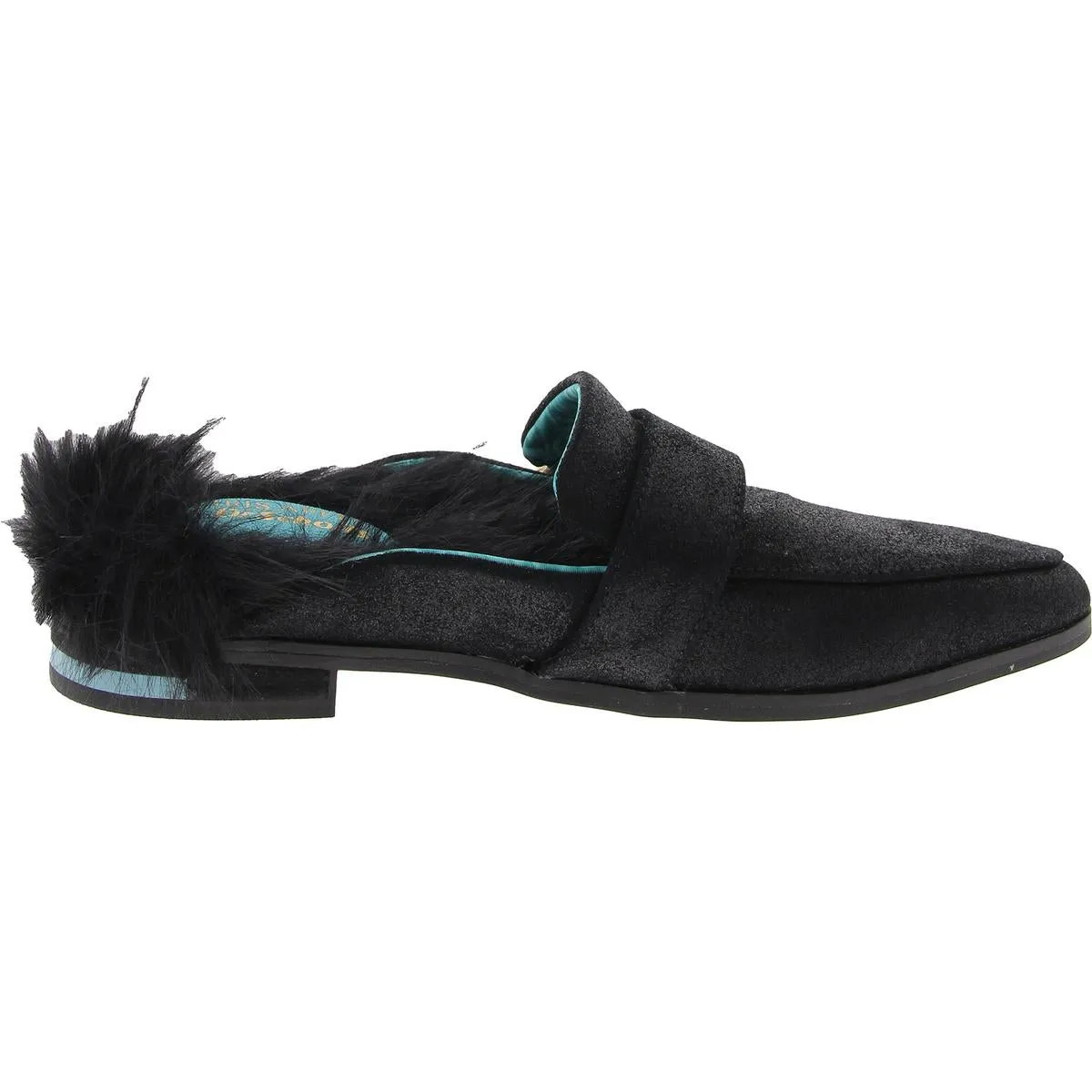 Mr. Carl Womens Faux Fur Leather Loafers