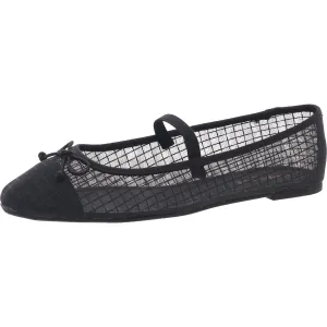 Myra Mesh Womens Bow Mesh Mary Janes