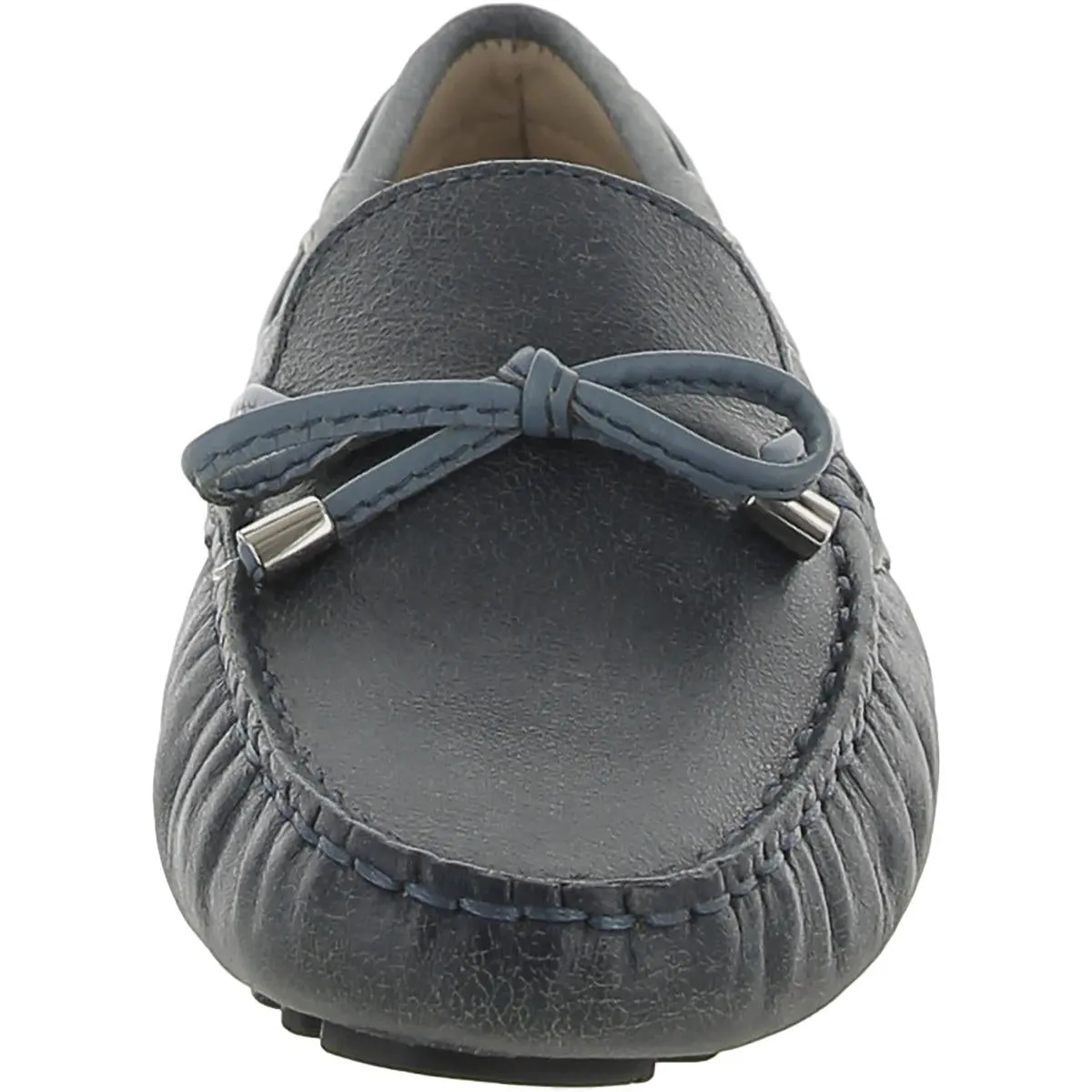 Nantucket Womens Leather Slip On Moccasins