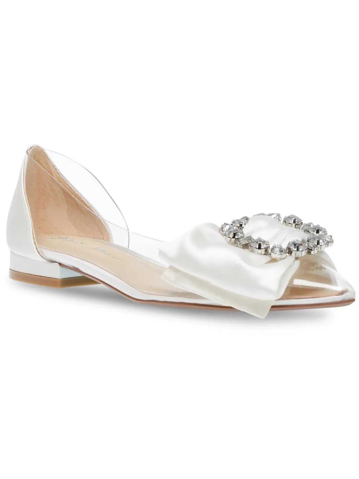 Nelie Womens Satin Embellished D'Orsay