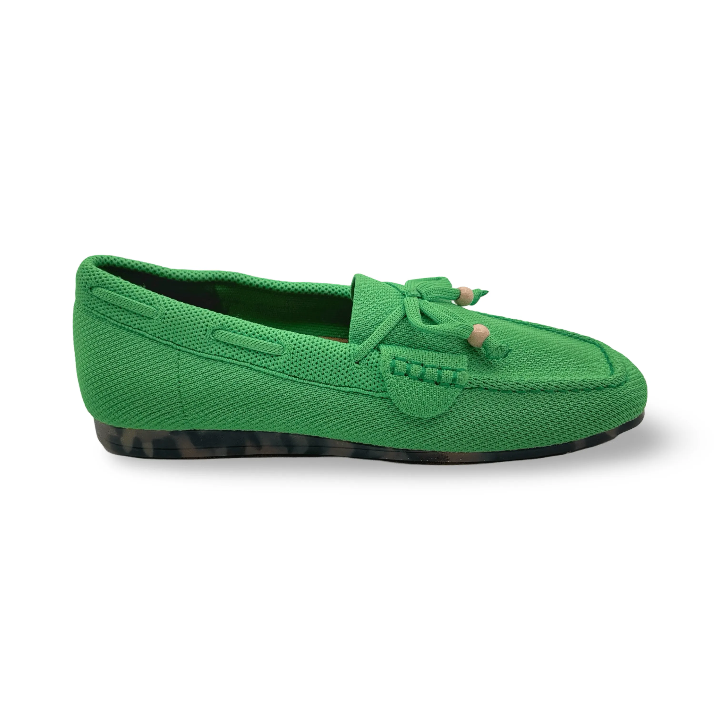 Neve Green Knit Fabric Loafer