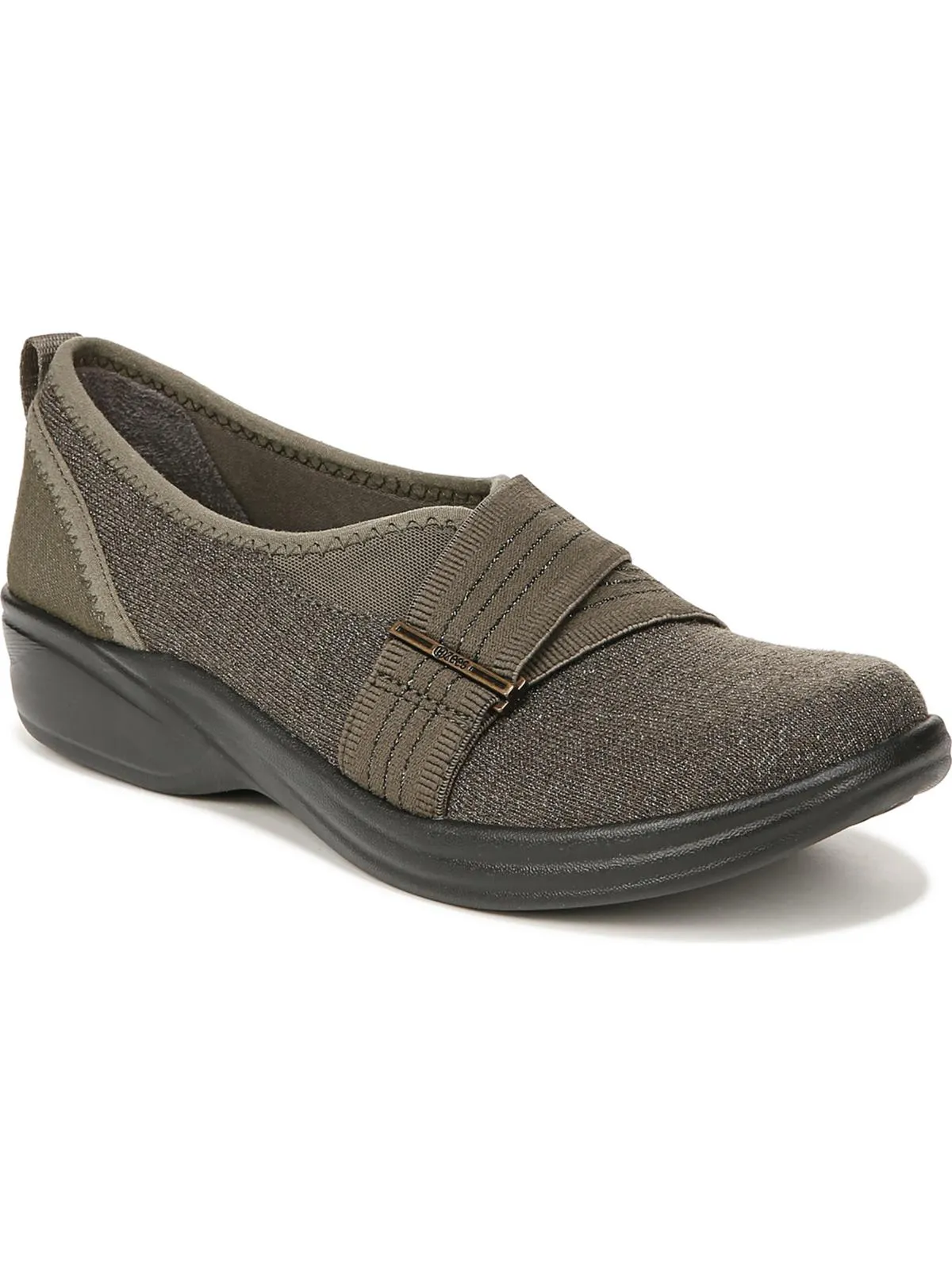 Niche III Womens Shimmer Lifestyle Slip-On Sneakers