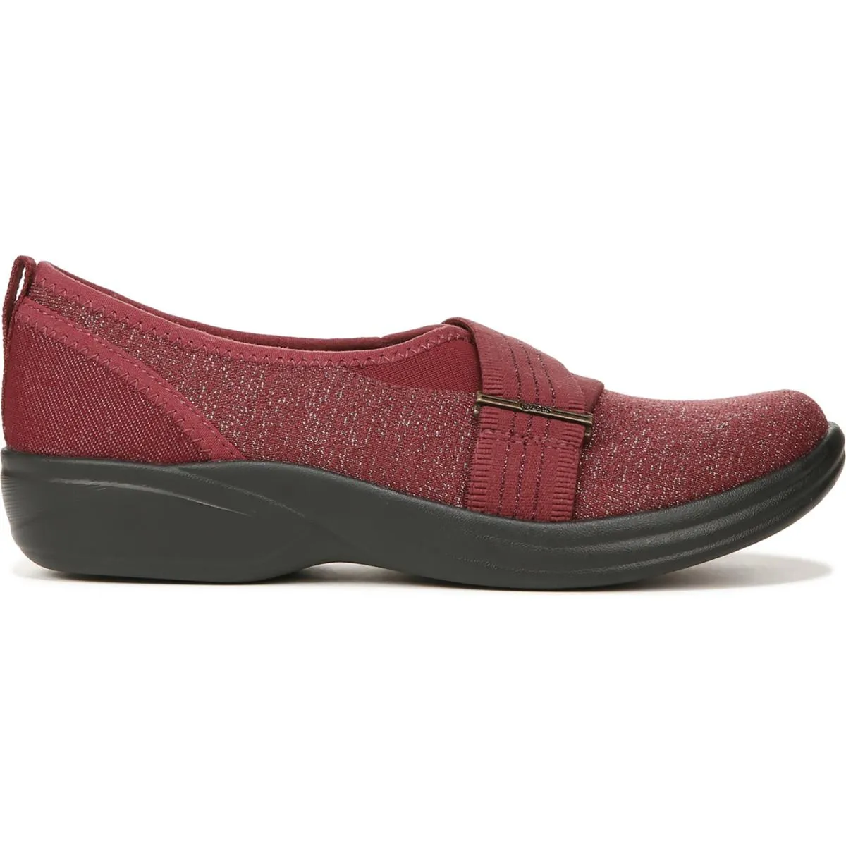 Niche III Womens Shimmer Lifestyle Slip-On Sneakers