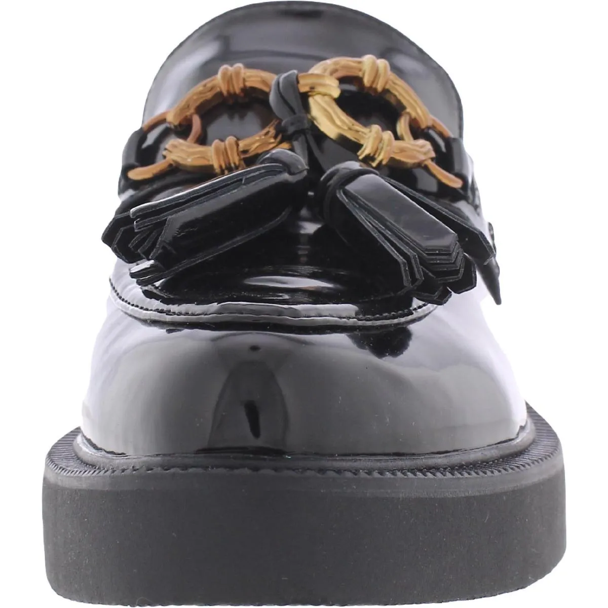 Nichola Womens Patent Tassel Loafers