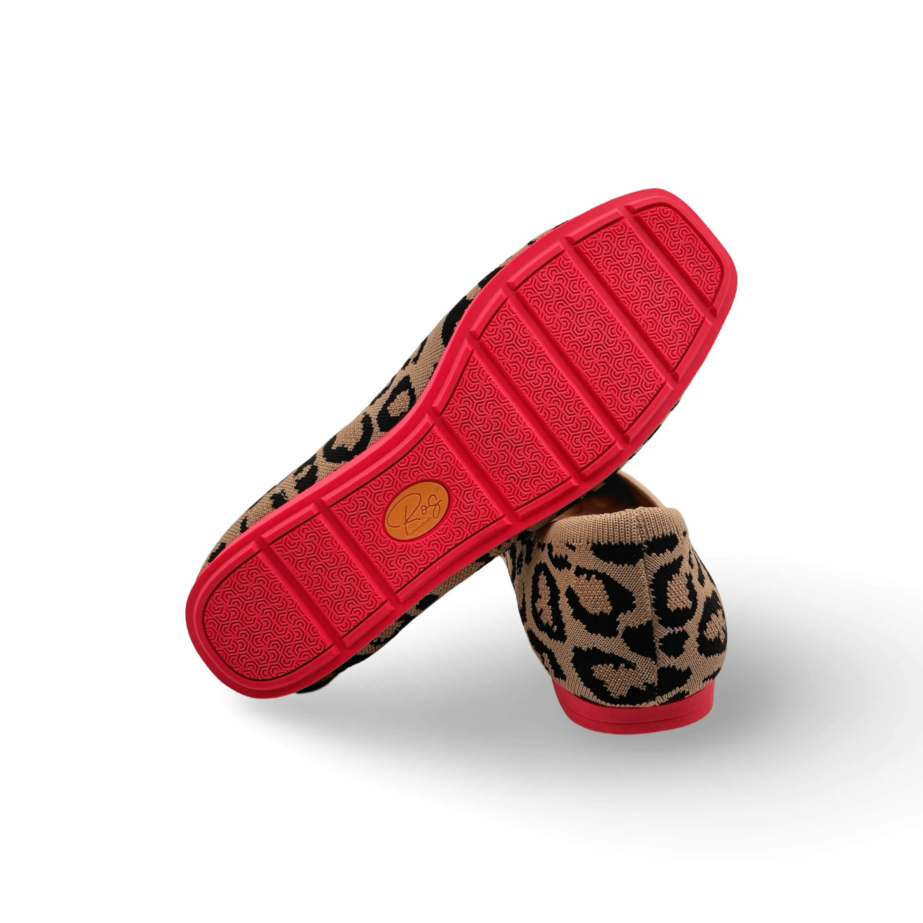 Niki Leopard Knit Fabric Flat