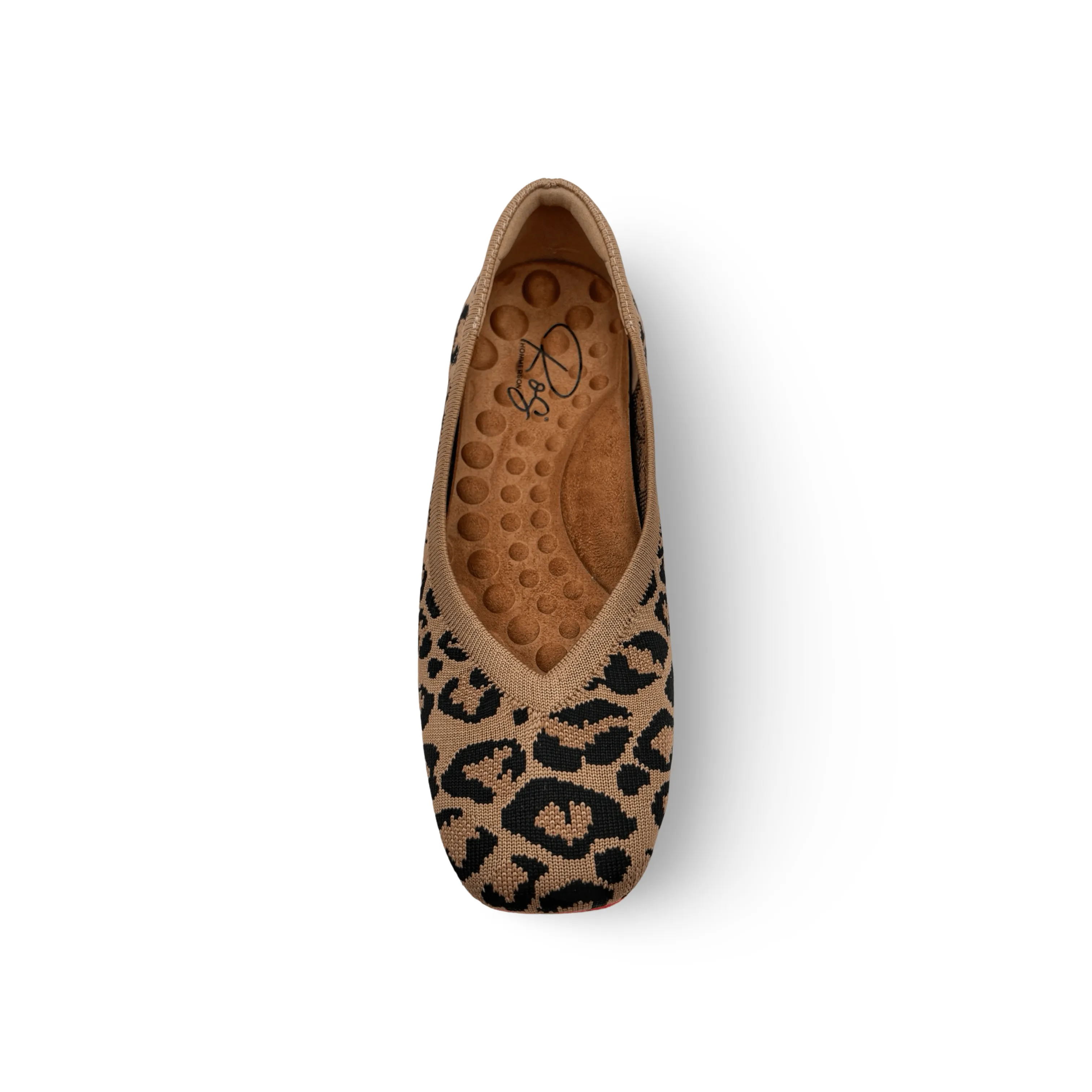 Niki Leopard Knit Fabric Flat