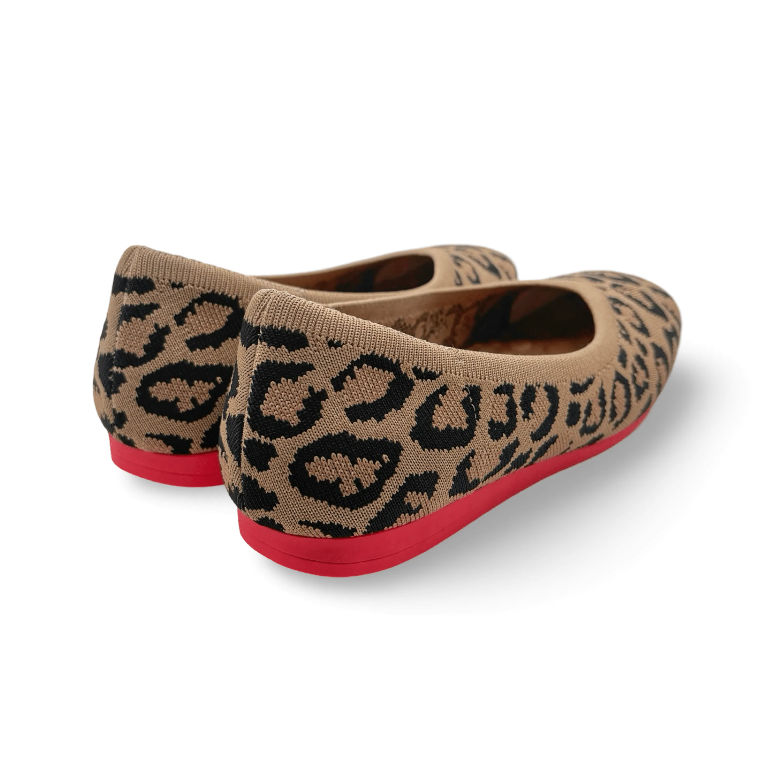 Niki Leopard Knit Fabric Flat