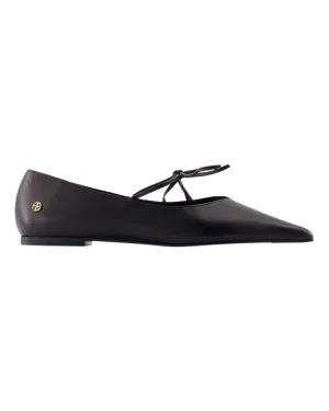 Nikki Ballerinas - ANINE BING - Leather - Black