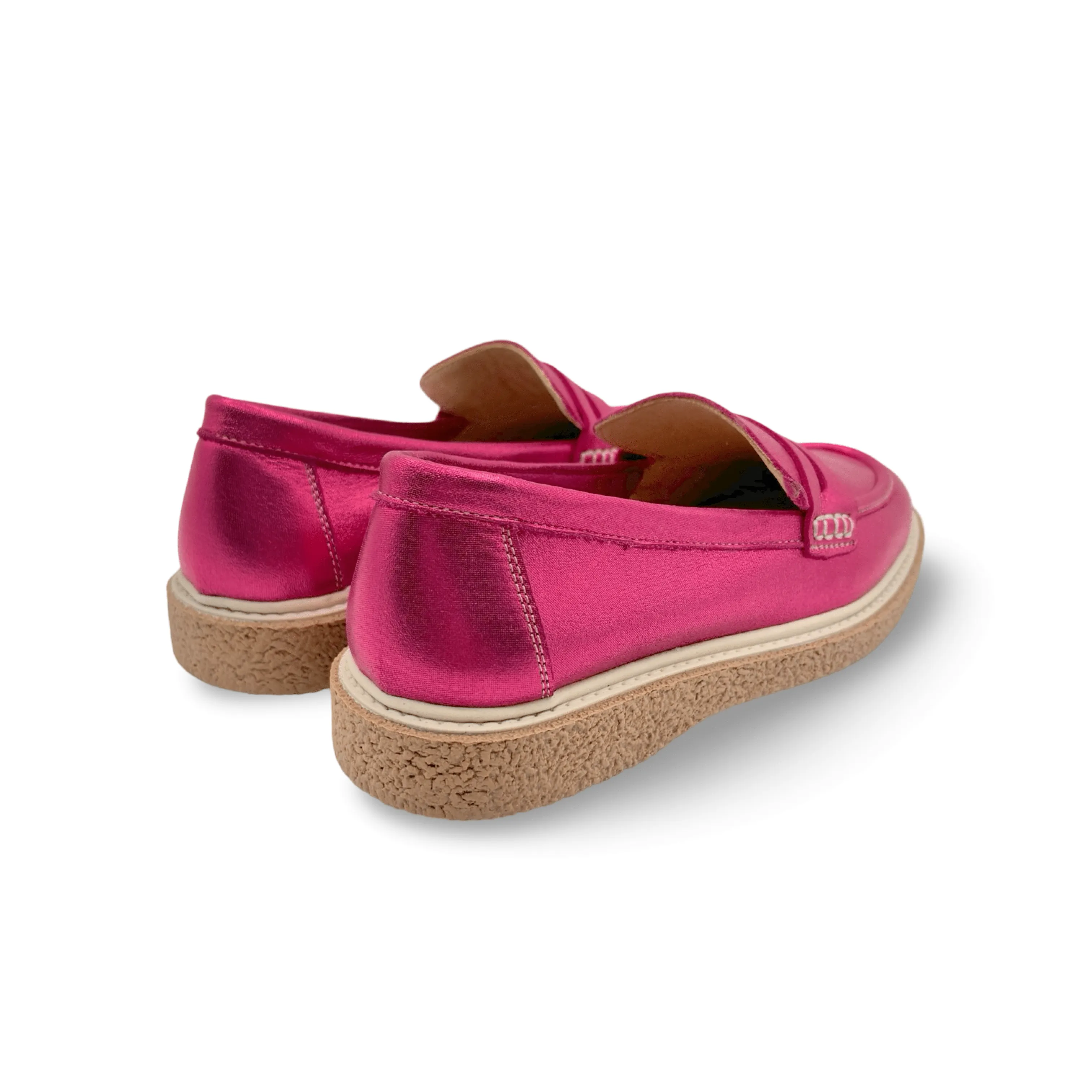 Nila Pink Metallic Loafer