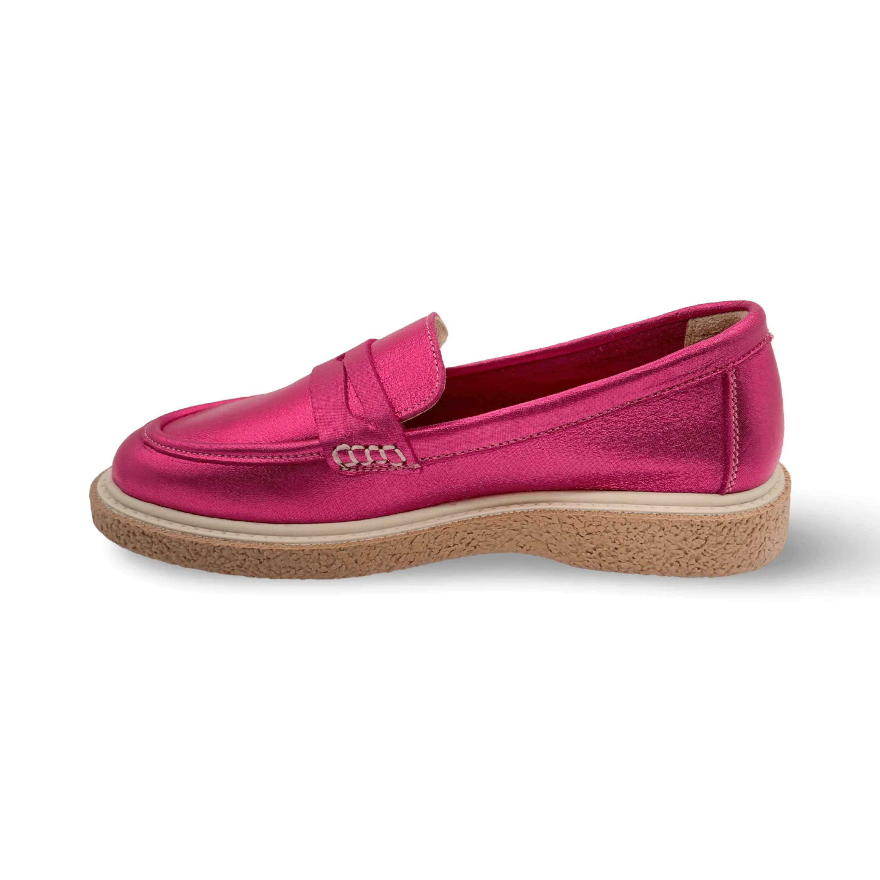 Nila Pink Metallic Loafer