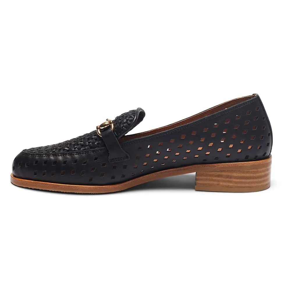 Nixon Loafer in Black Leather