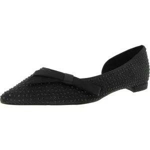 Noella Bow Skimmer Womens Embellished Satin D'Orsay