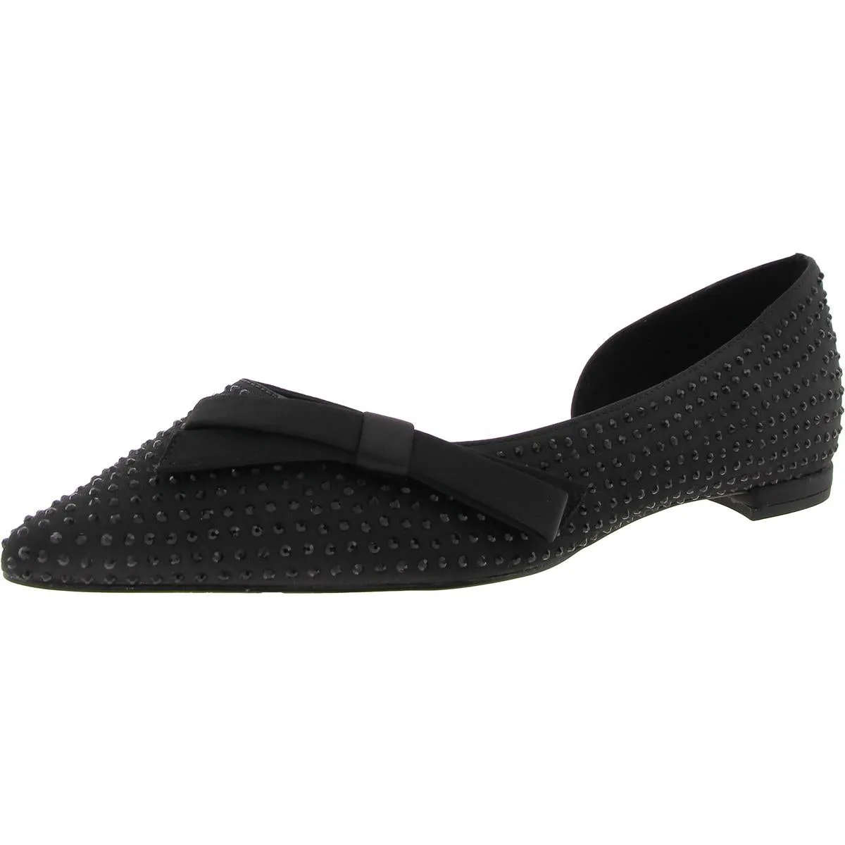 Noella Bow Skimmer Womens Embellished Satin D'Orsay