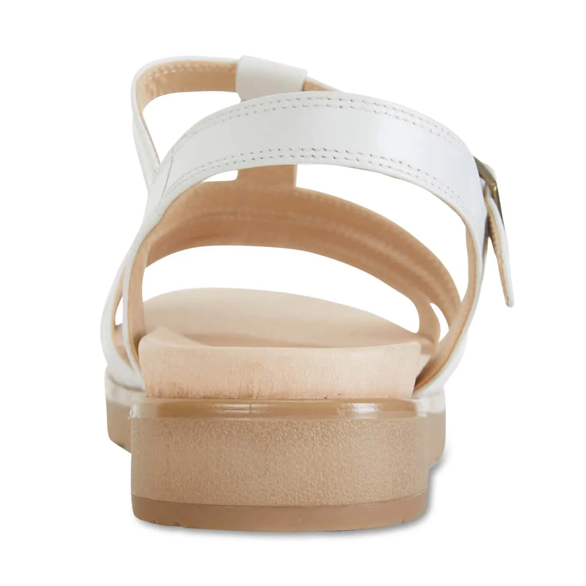 Ohio Sandal in White Leather