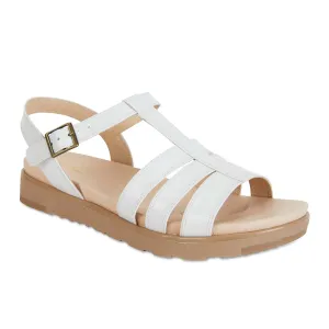 Ohio Sandal in White Leather