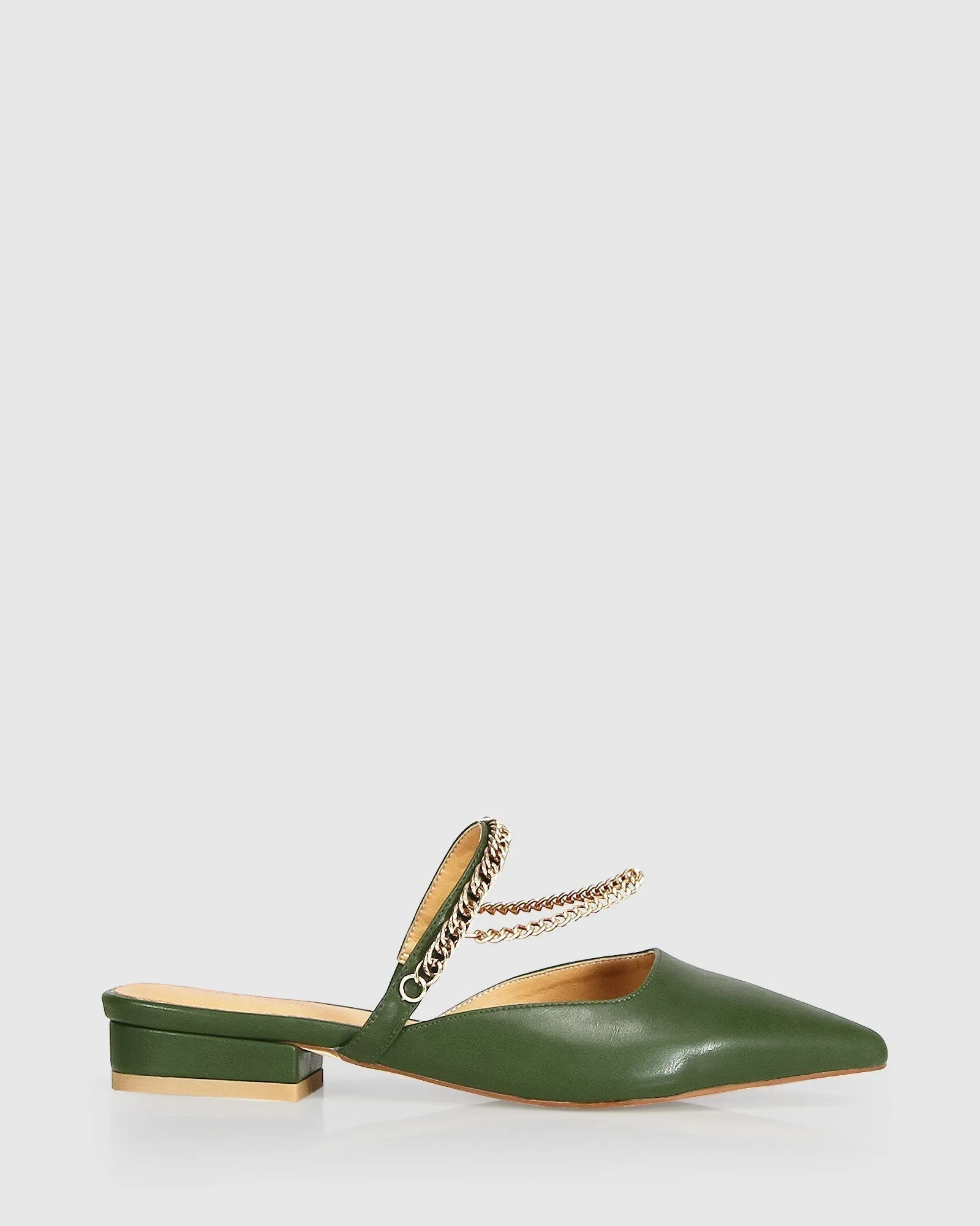 On The Go Leather Flat