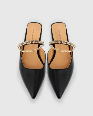 On The Go Leather Flat