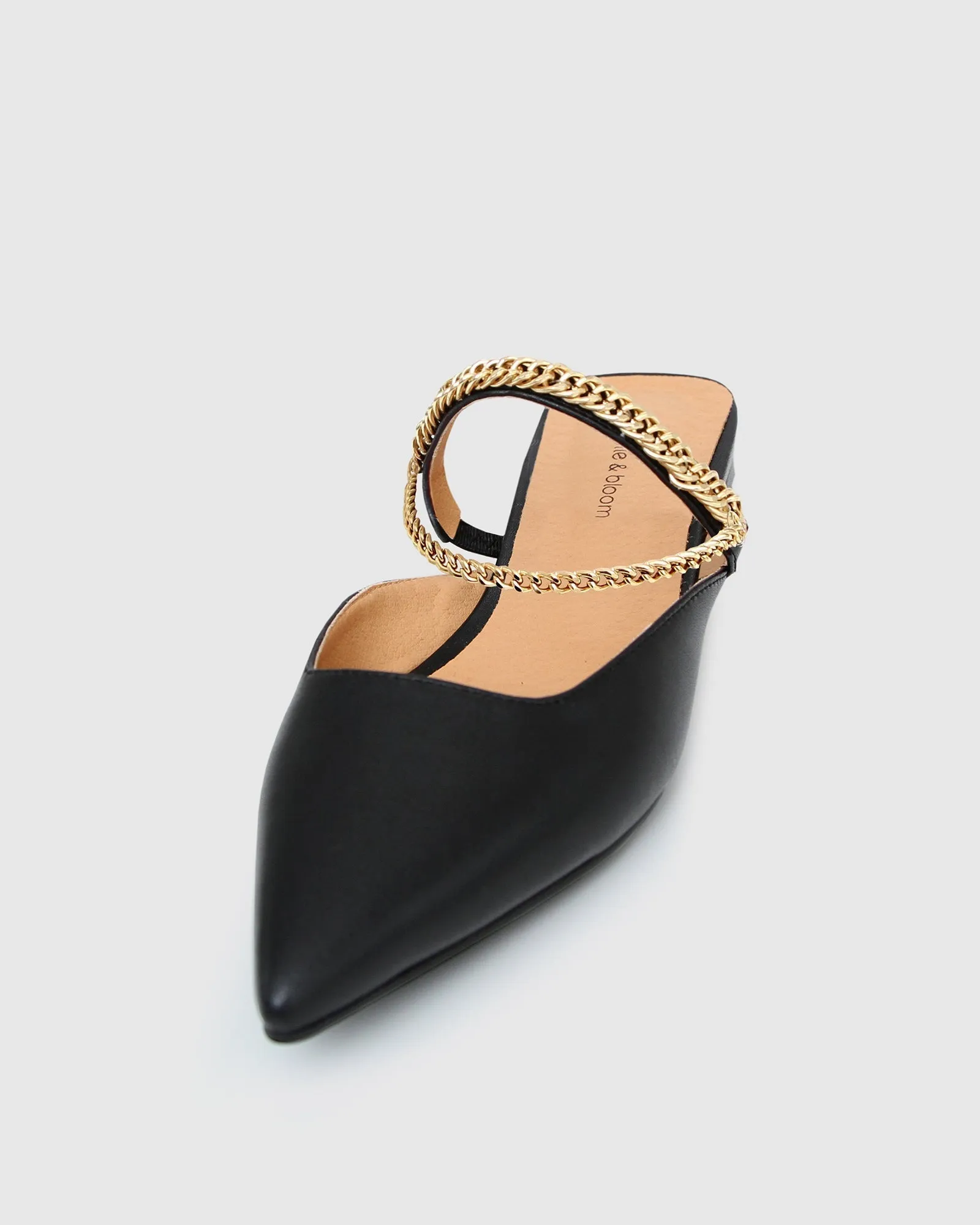 On The Go Leather Flat