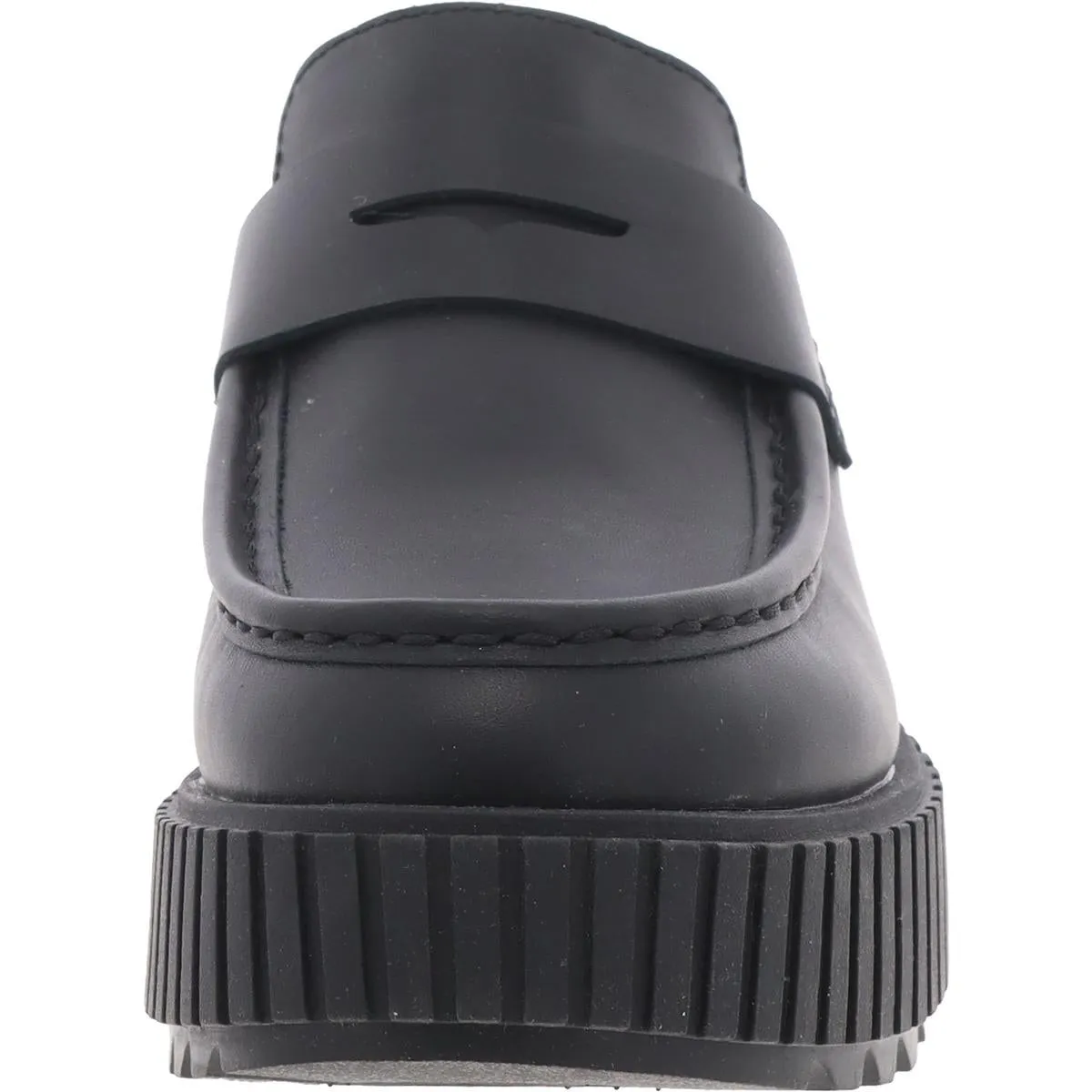 ONA AVE Womens Open Back Leather Loafers