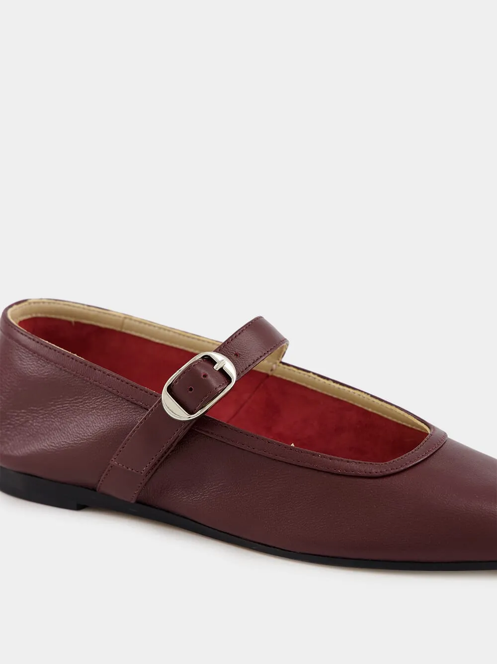 Oxblood Ballet Mary Jane Flats