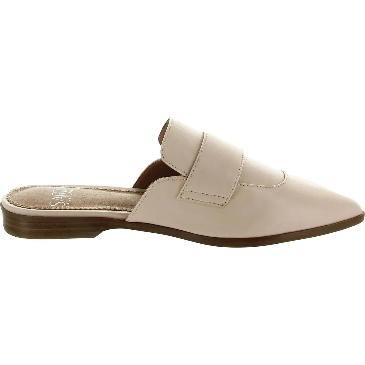 Palmer Womens Solid Leather Mules