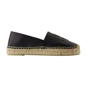 Paloma Espadrilles Flat Shoes - Leather - Black