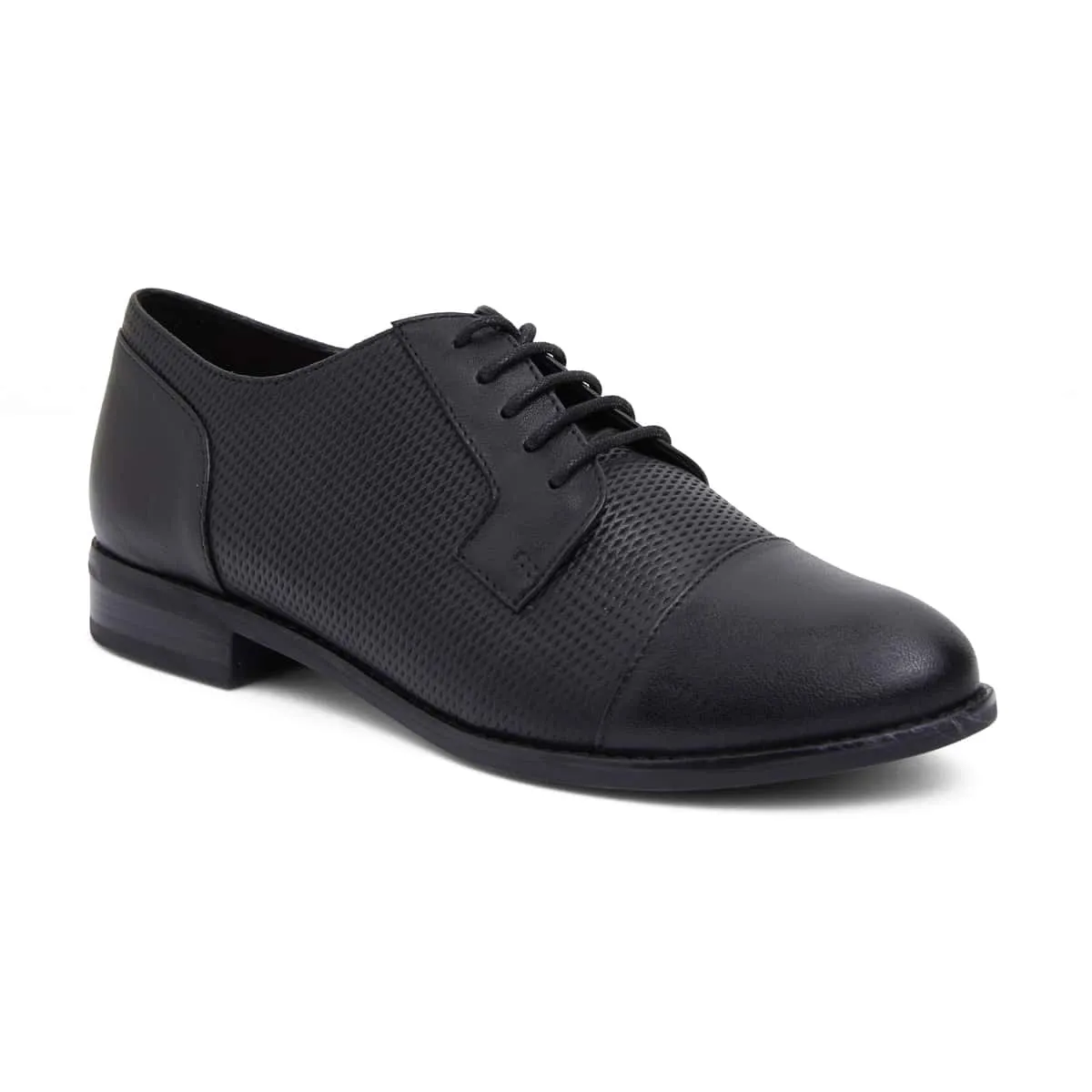 Panache Brogue in Black Leather