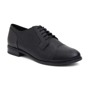 Panache Brogue in Black Leather