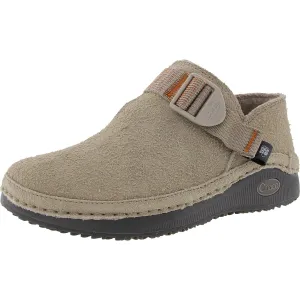 PAONIA Womens Buckle Faux Leather Slip-On Sneakers
