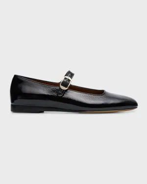 Patent Leather Mary Jane Ballerina Flats