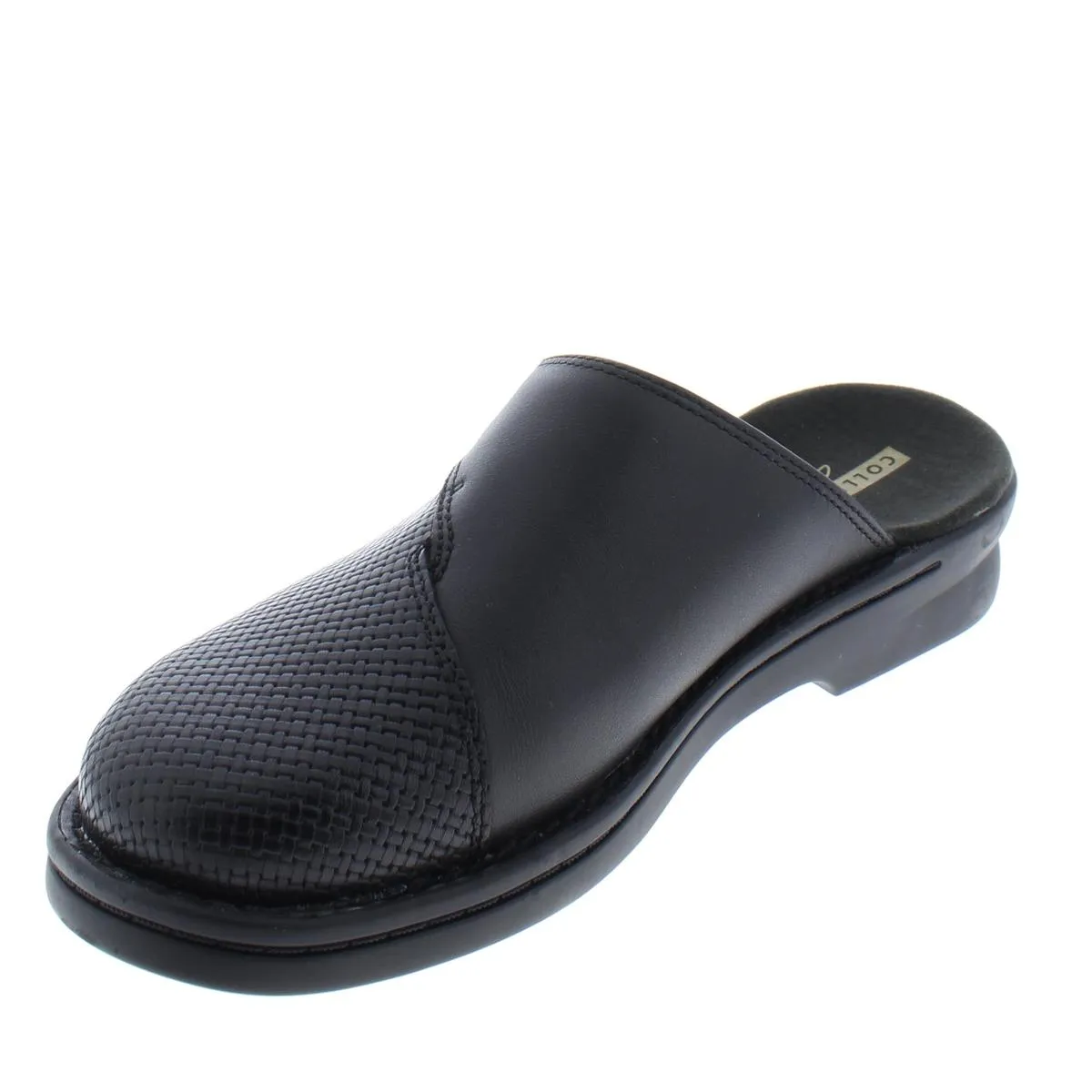 Patty Tayna Womens Leather Slip On Clogs