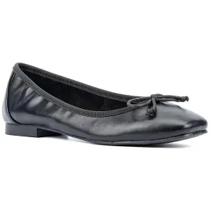 Paulina Womens Bow Faux Leather Ballet Flats