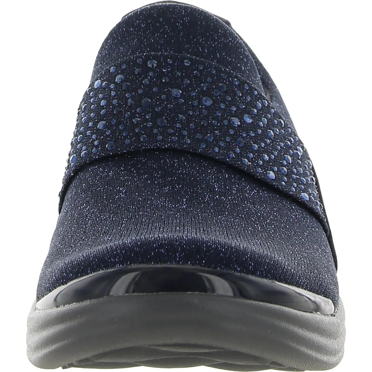 Pizazz Womens Metallic Comfort Slip-On Sneakers