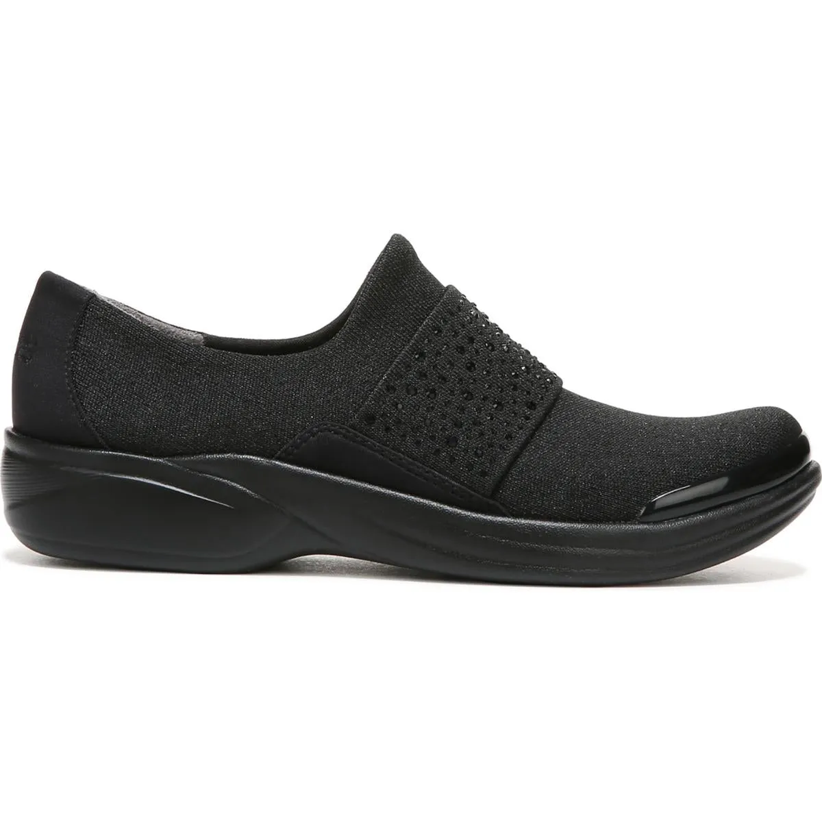 Pizazz Womens Metallic Comfort Slip-On Sneakers