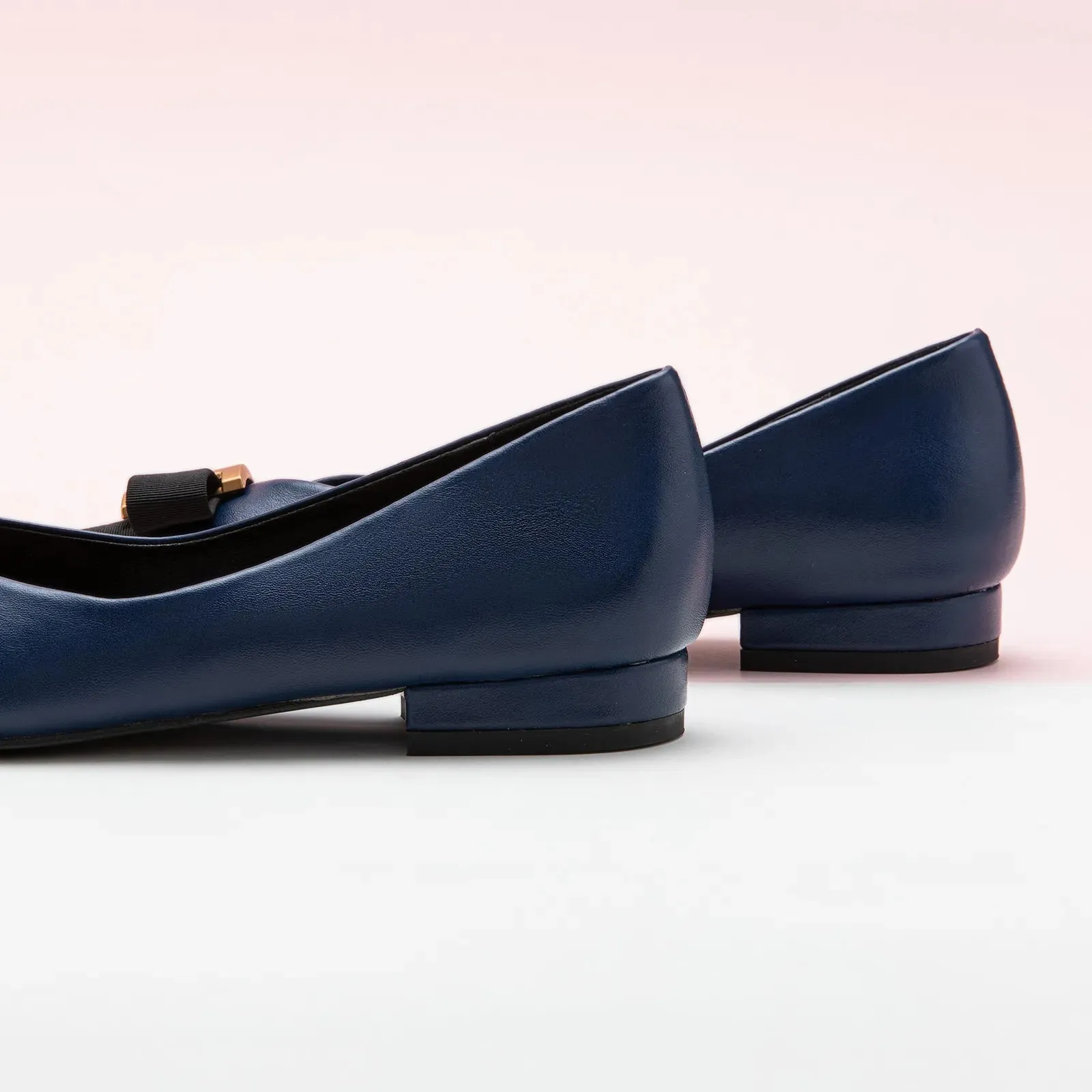 Pointed Toe Metal Tie Flats (Aida)SALE