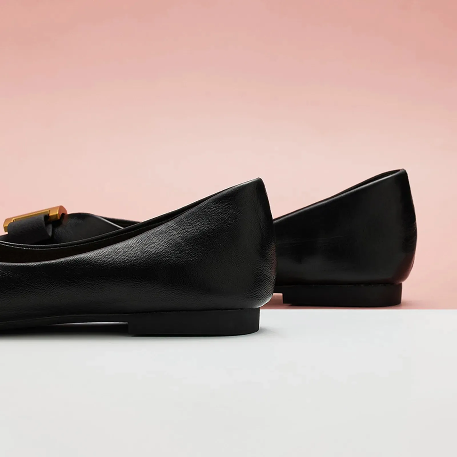 Pointed Toe Metal Tie Flats (Aida)SALE