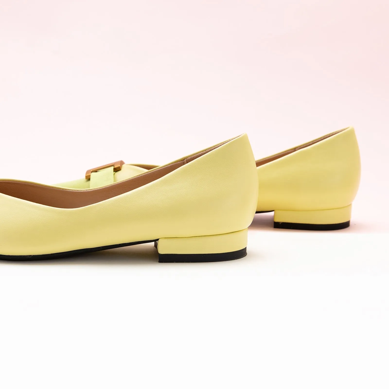 Pointed Toe Metal Tie Flats (Aida)SALE