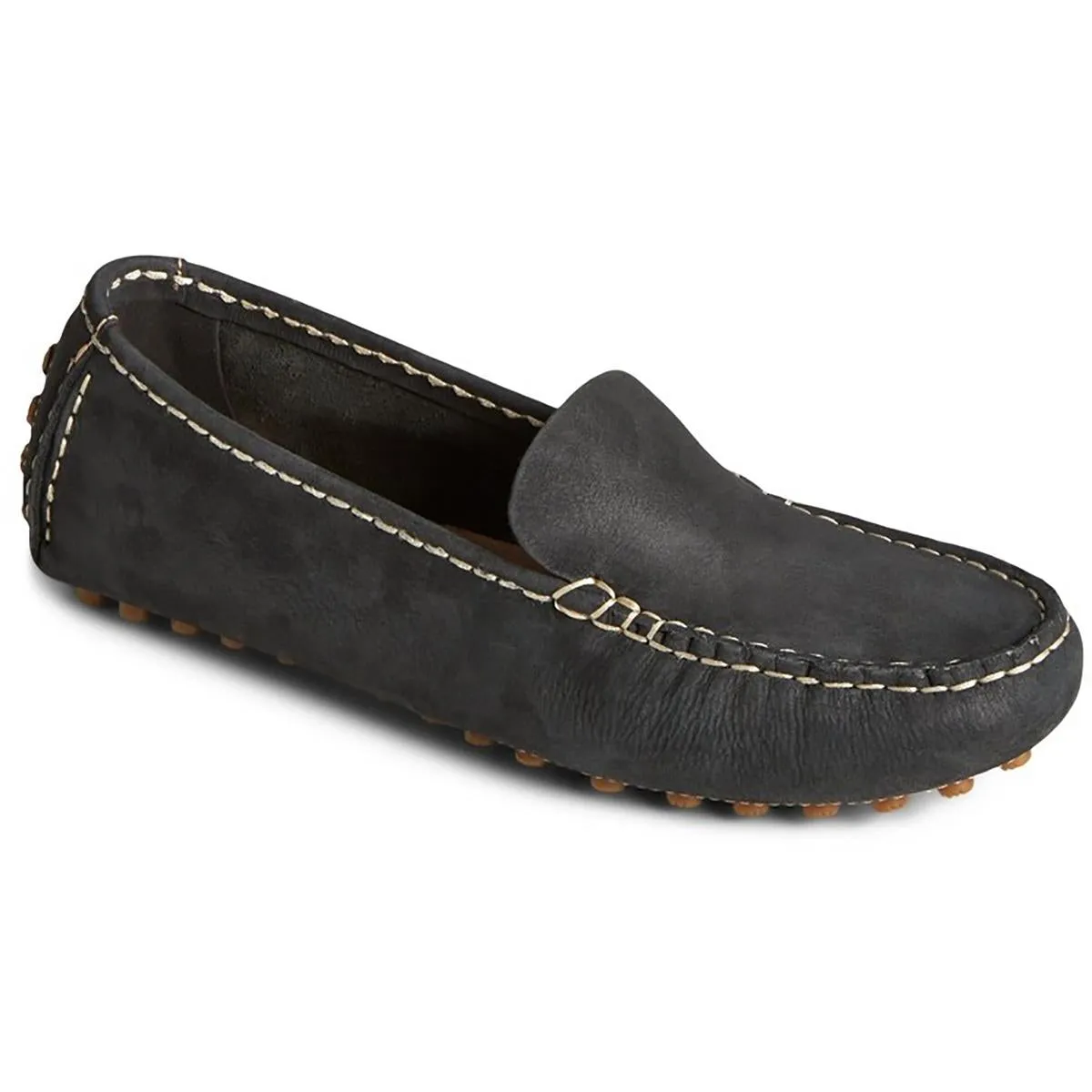 Port Driver Womens Studded Leather Moccasins