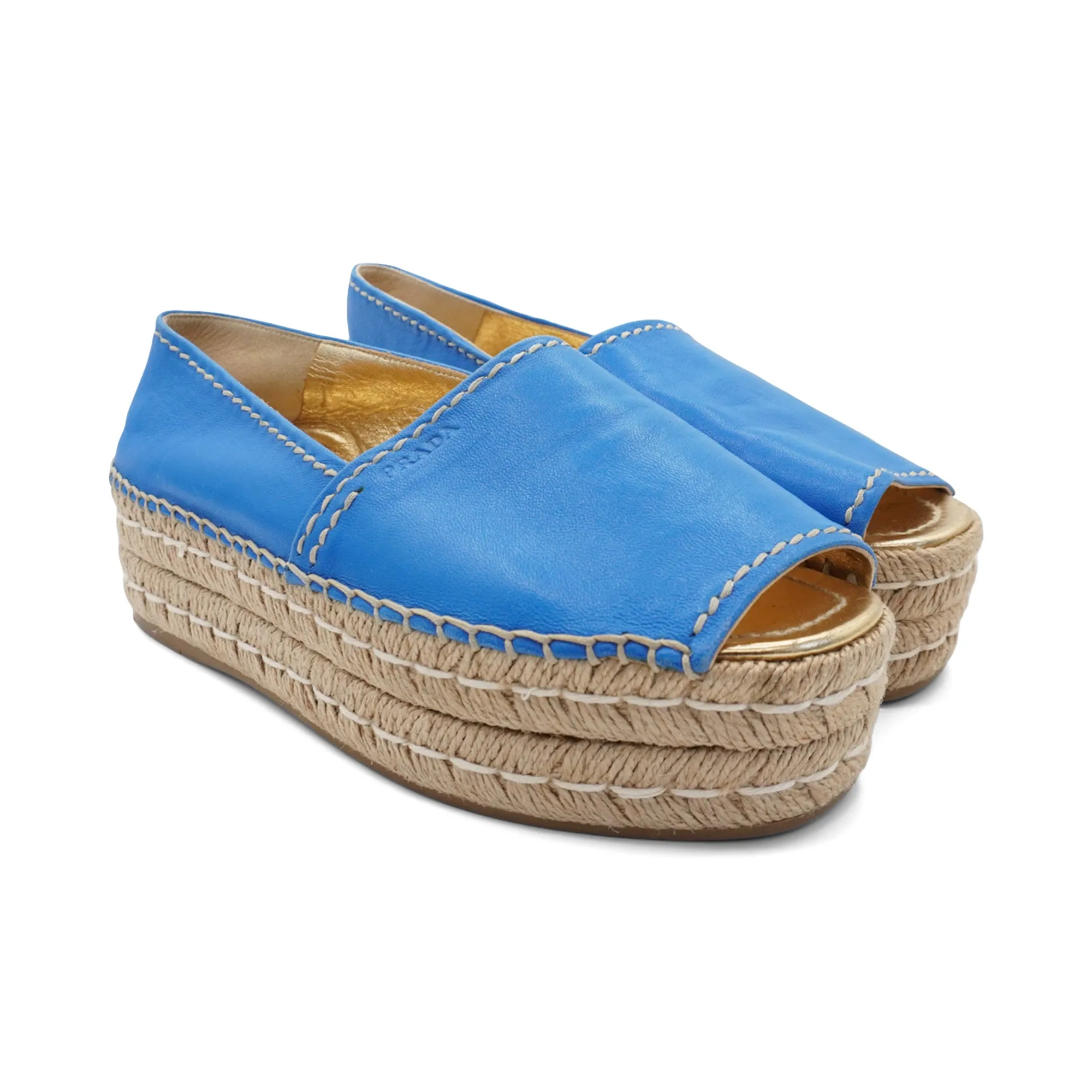Prada Peep-Toe Espadrilles - Women's 36.5