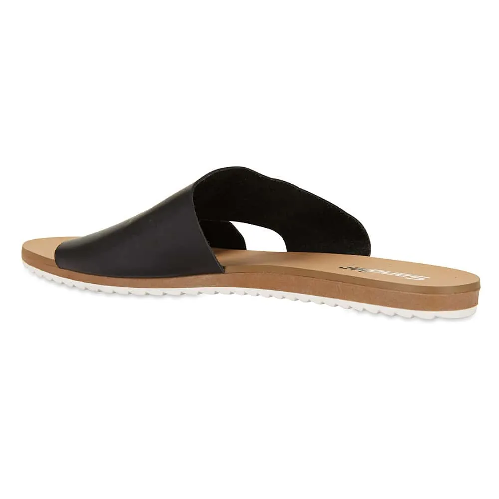 Rascal Slide in Black Leather