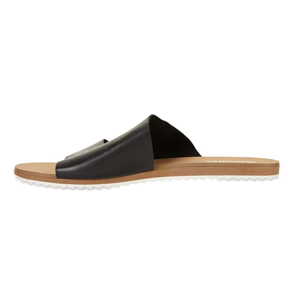 Rascal Slide in Black Leather